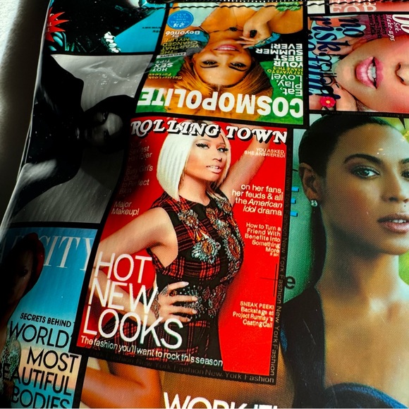 Vintage 90s Y2K Fashion Magazine Purse and Wallet Set - Picture 6 of 13